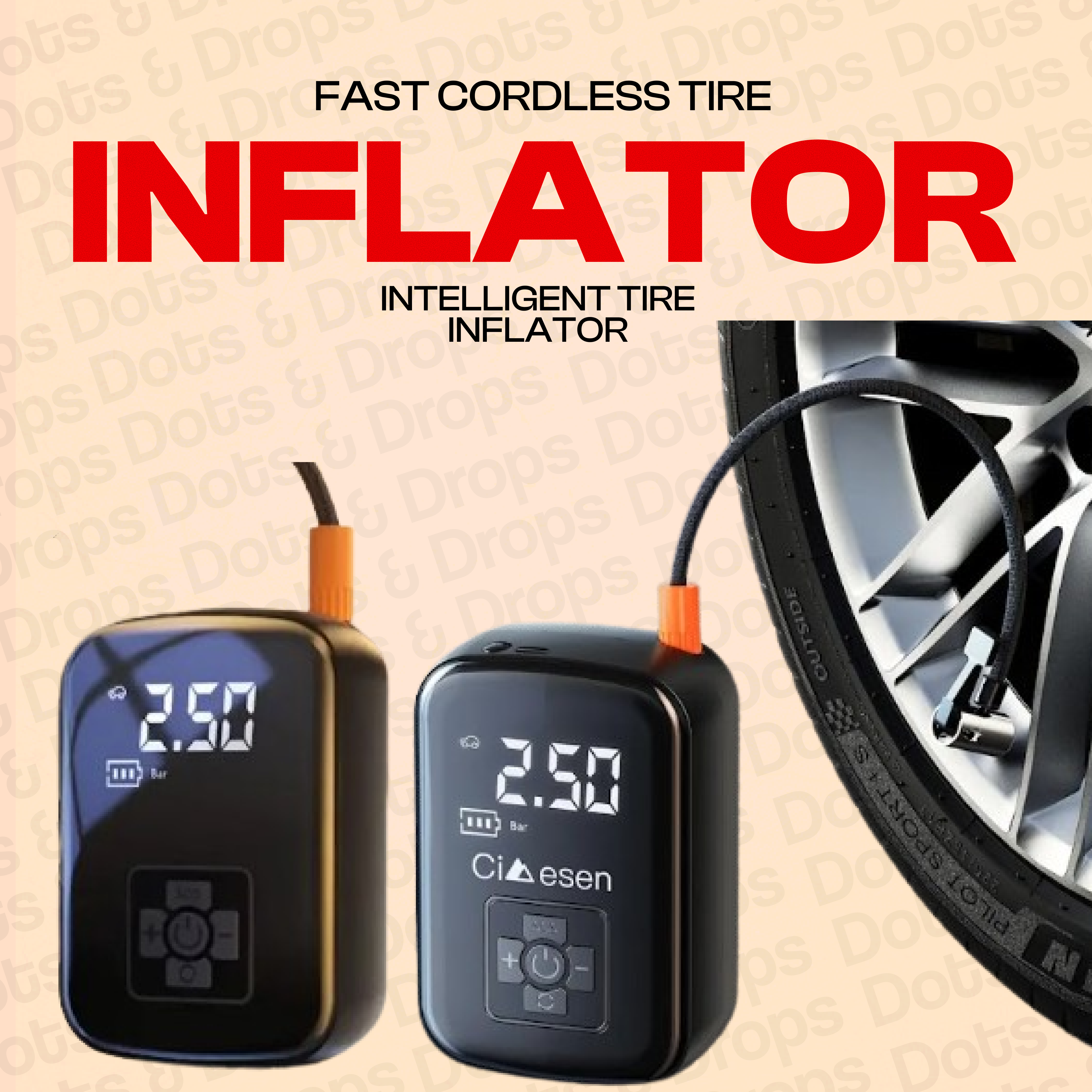 Fast Cordless Tire Inflator