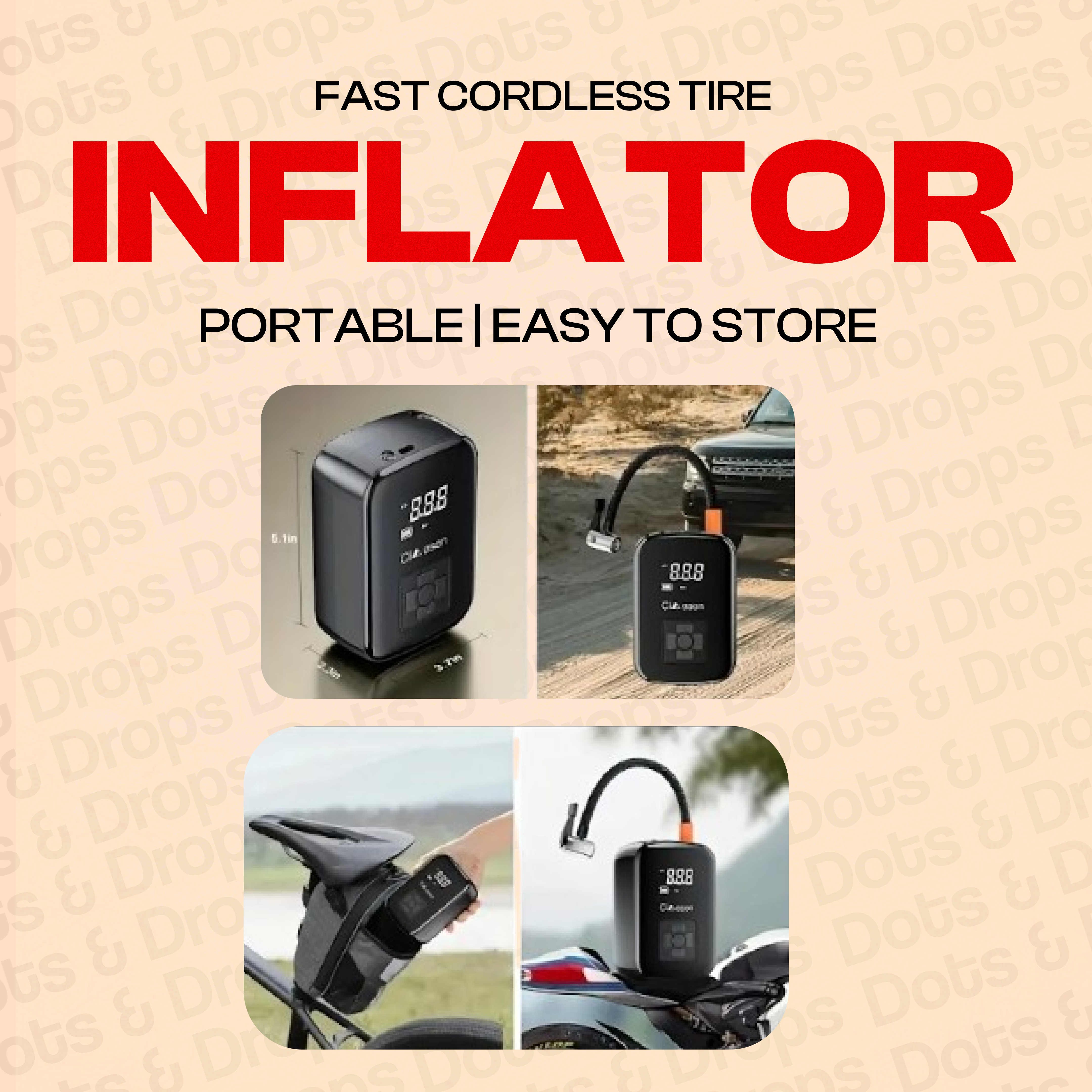 Fast Cordless Tire Inflator