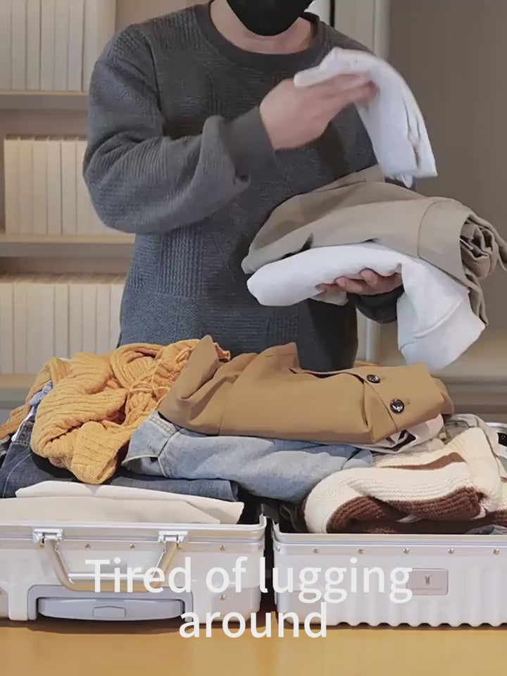 Vacuum Travel Backpack with Manual Pump